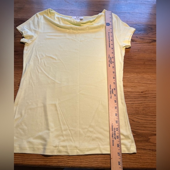 Magaschoni Lime Green Short Sleeve Top Size Large - Picture 3 of 5